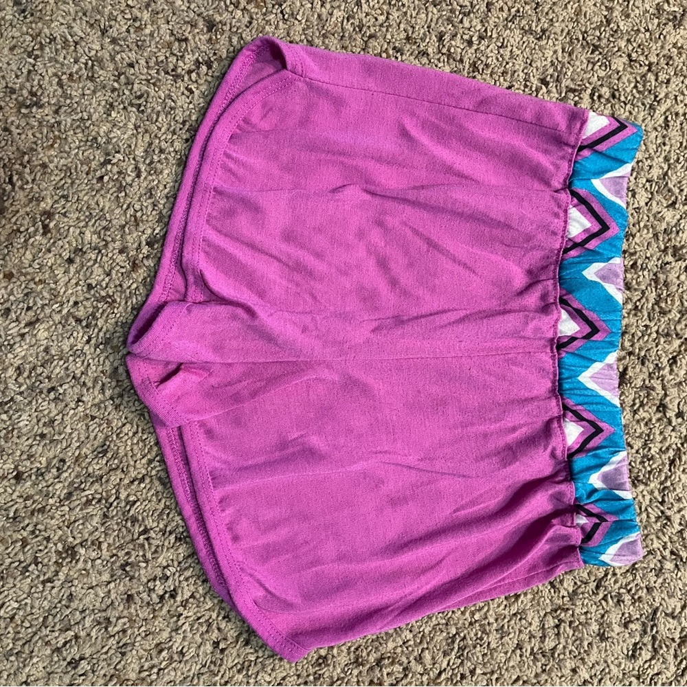 Kids purple pajamas shorts